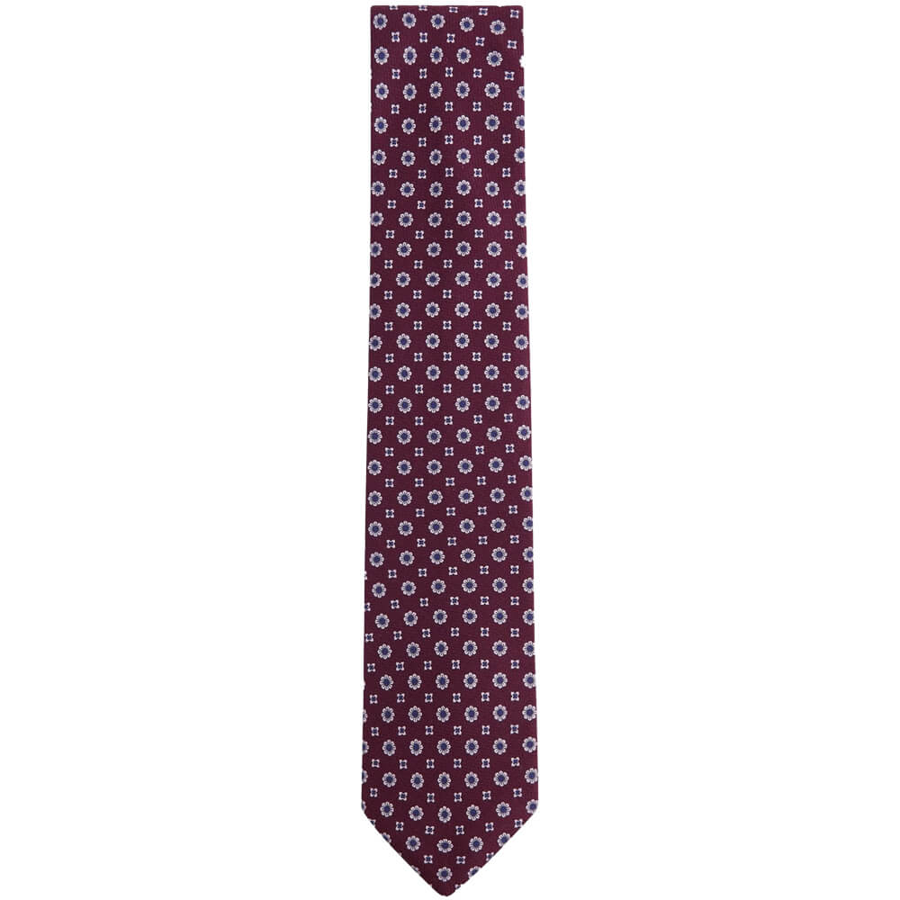 REISS BUDELLI Silk Floral Medallion Tie Jarrolds, Norwich